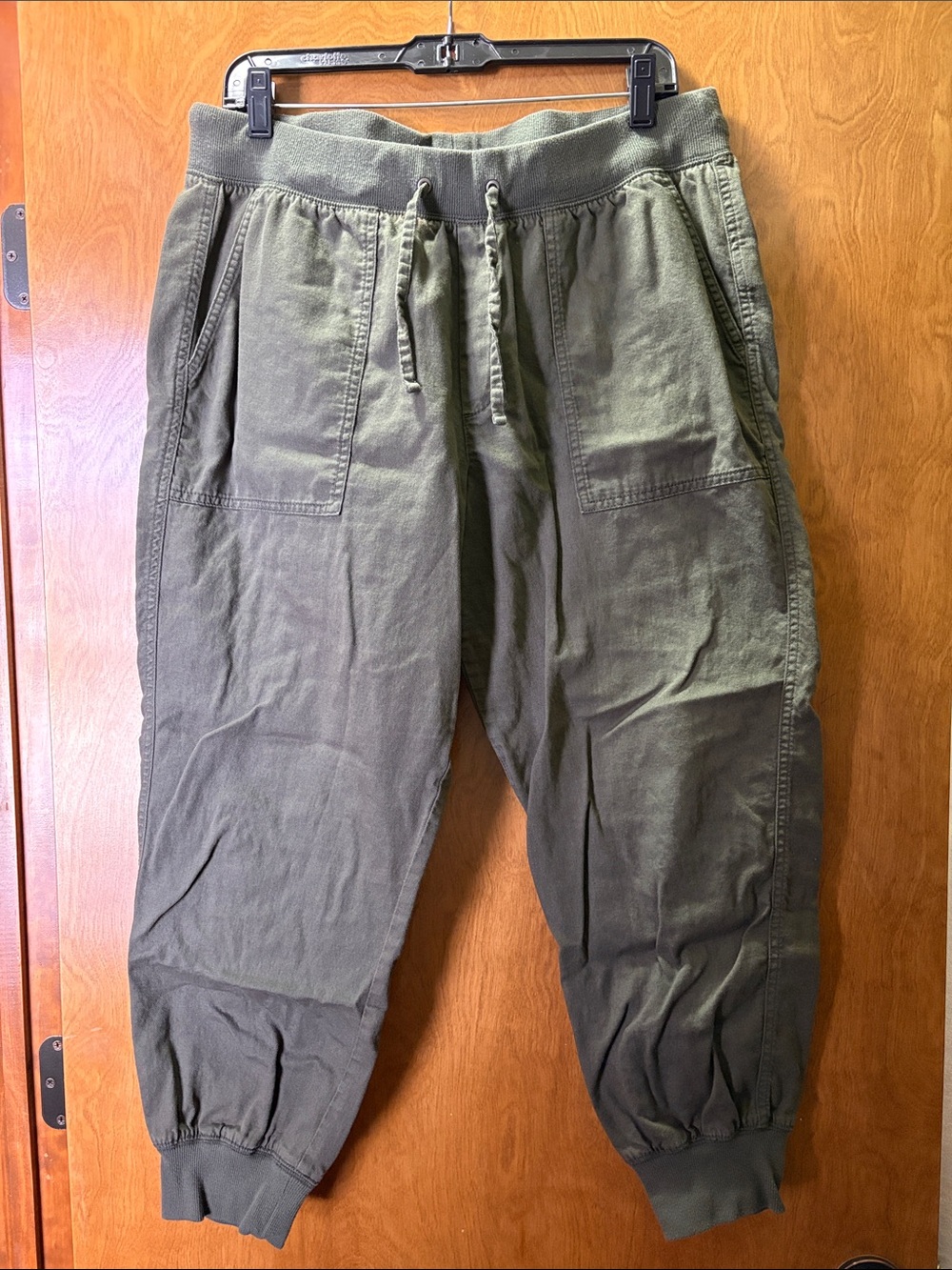 GAP Olive Drawstring Jogger Pants - Olive Green